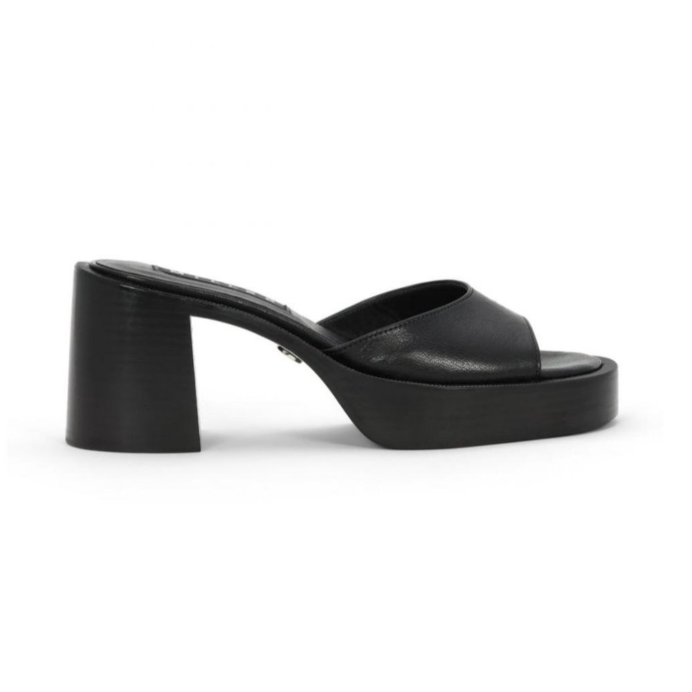 Simon Miller Low Raid Black Platform Sandals Slid… - image 1